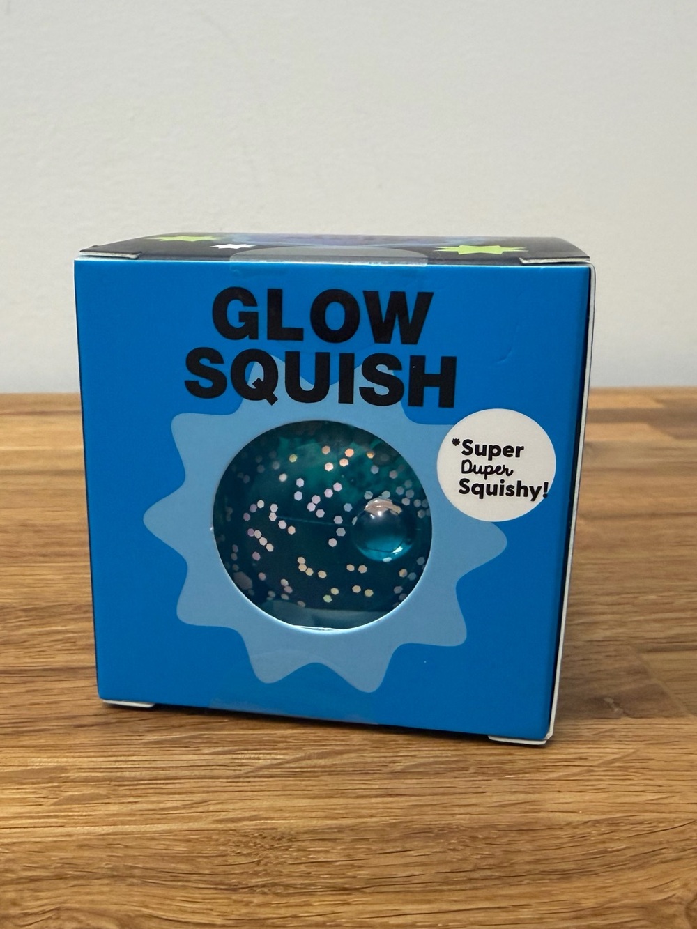J’adore Glow Squish Squishy Sensory Toy Squeezy Fidget Blue